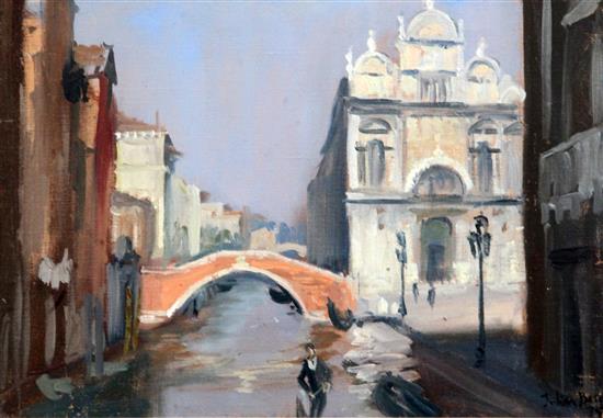 Julian Barrow (1939-2013) Rio dei Mendicanti, Venice 10 x 14in.